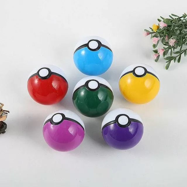 Pokeball & Pokebälle-Pkm.store 50 Stuck Pokemon Pokebälle, Gefullt Mit Figuren Und Sticker