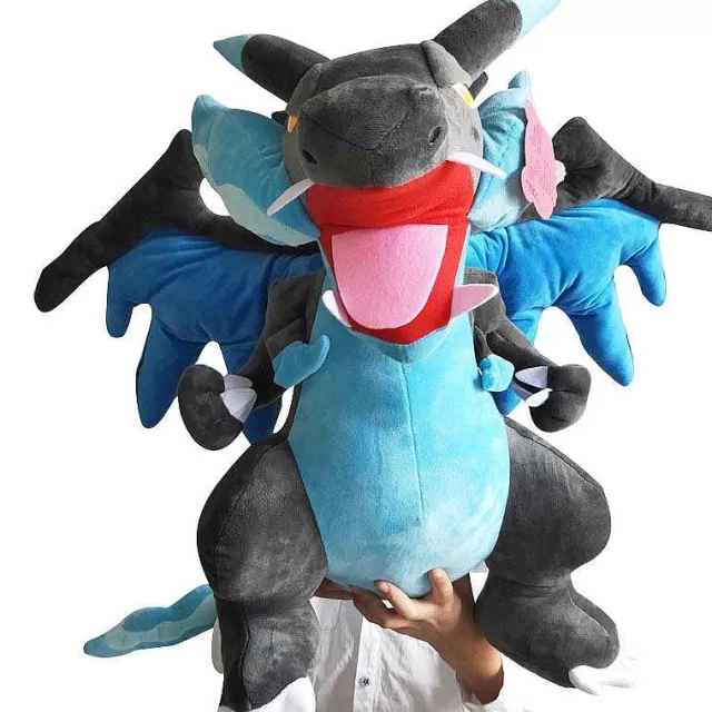 Xxl Pokemon-Pkm.store Mega Glurak / Charizard X Y Plusch Pokemon Kuscheltier (50Cm)