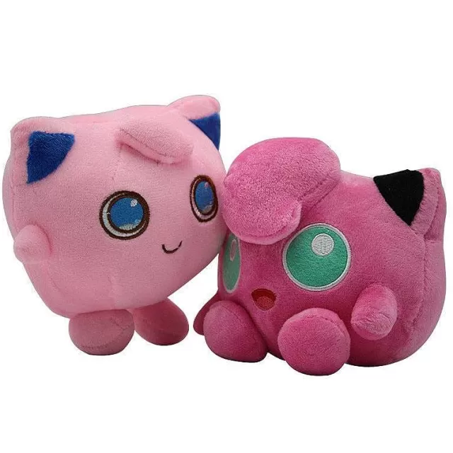 Pokemon Kuscheltiere-Pkm.store Pummeluff / Jigglypuff Und Knuddeluff / Wigglytuff Q Version 2Er Set Stoff Pokemon