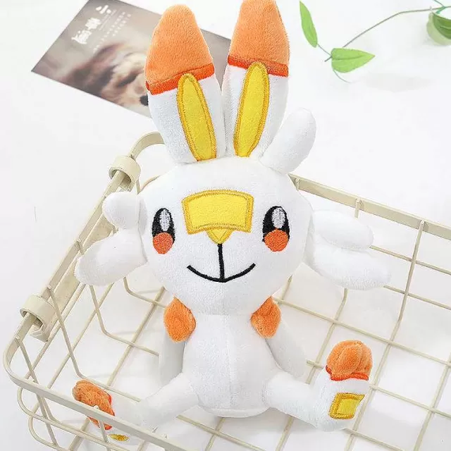 Pokemon Kuscheltiere-Pkm.store Scorbunny Hopplo Stofftier Aus Pokemon Schwert Und Schild (Ca. 23Cm)